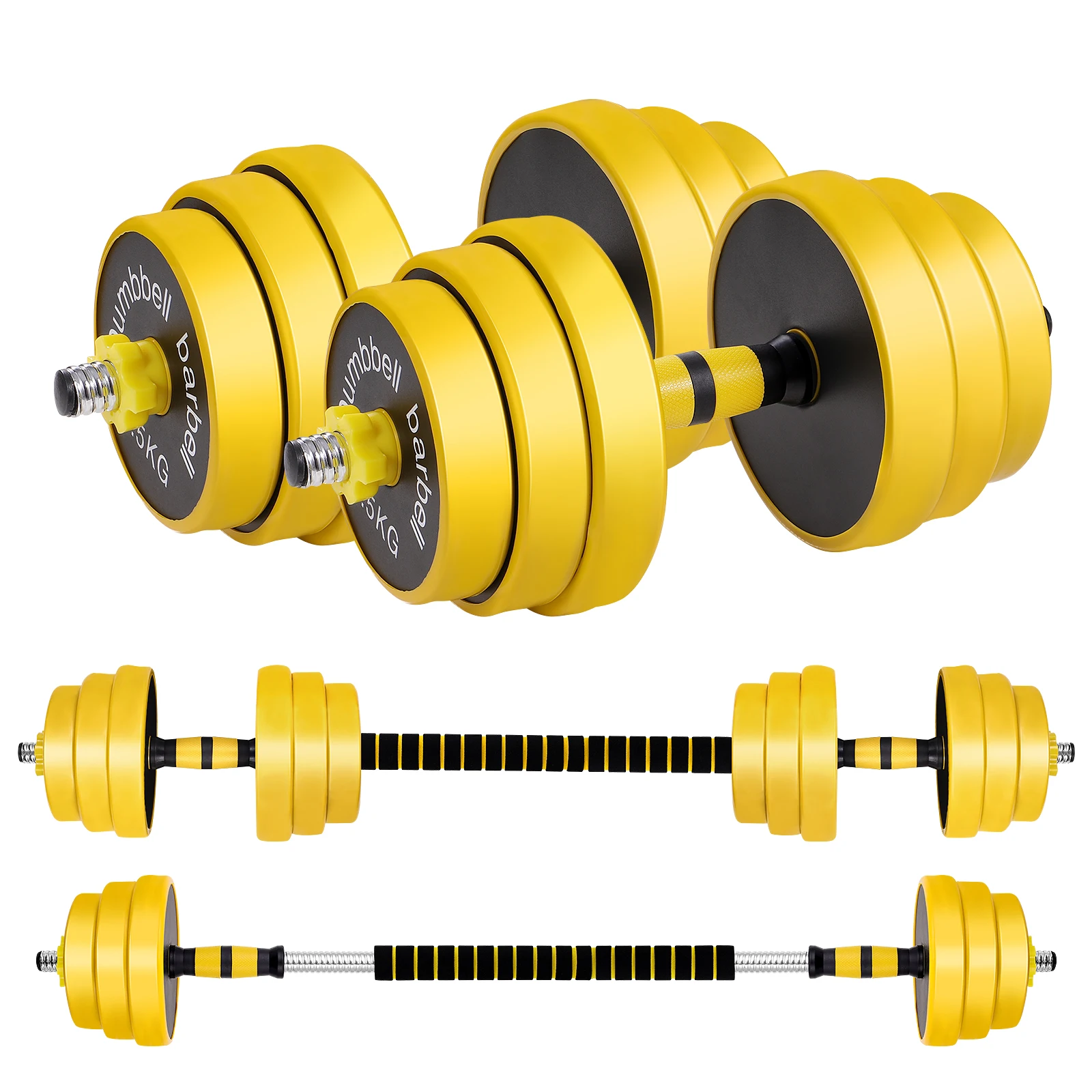 Strength Training Dumbbell New Popular Fitness Adjustable Weight Dumbbell Set With Different Specifications Gym Equipment, Yellow
Strength Training Dumbbell New Popular Fitness Adjustable Weight Dumbbell Set With Different Specifications Gym Equipment, Yellow