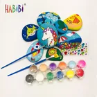 Funny non-toxic artist stone Acrylic paint children's creativity white stone painting kit