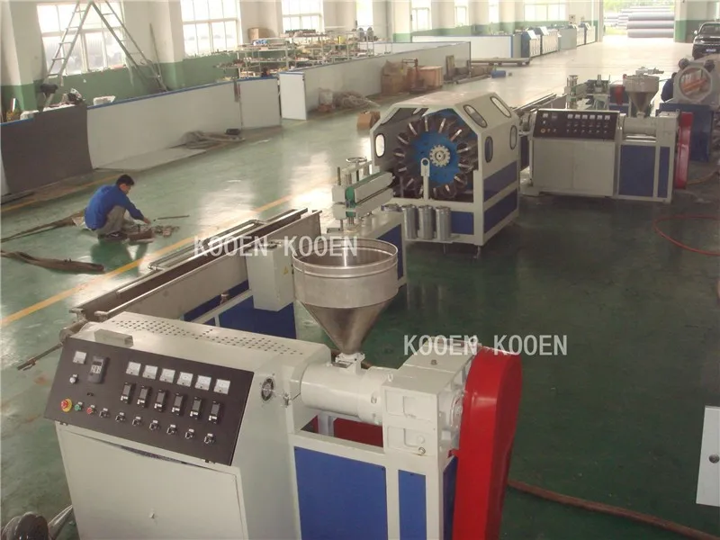 Pvc Fiber Reinforced Flexible Hose Pipe Making Machine Pvc Fiber