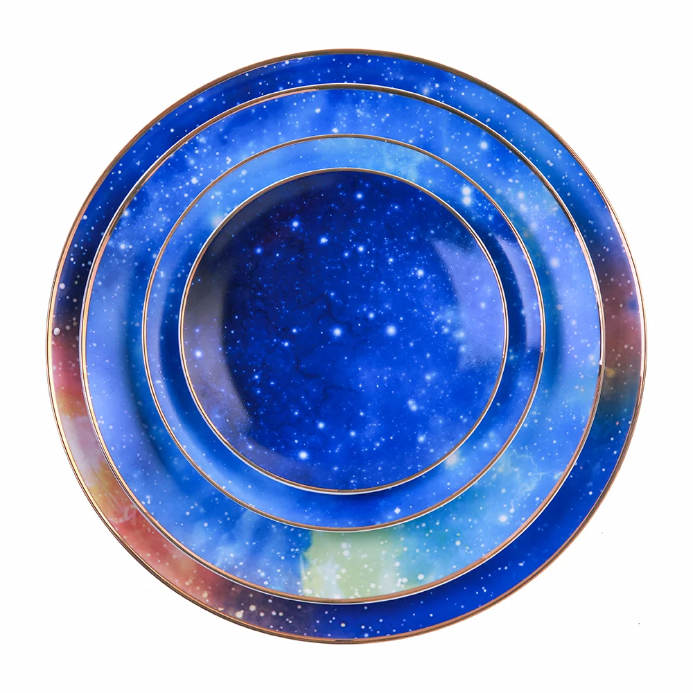 Chunyu Navy blue ceramic plate set fine bone china dinnerware set for restaurant
Chunyu Navy blue ceramic plate set fine bone china dinnerware set for restaurant