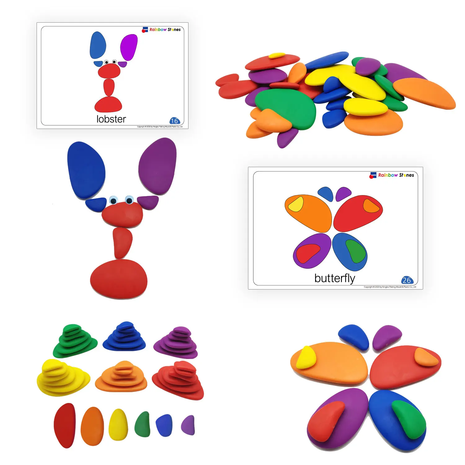 Rainbow Plastic stacking toy Pebbles counting bear - Sorting and Stacking Stones educational toy learning toy 
Rainbow Plastic stacking toy Pebbles counting bear - Sorting and Stacking Stones educational toy learning toy