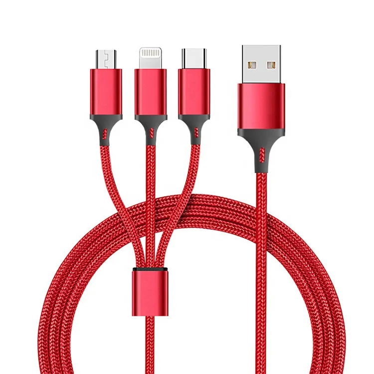 High quality one for three mobile phone fast USB charging cable, Red, blue, classic black, rose gold, local gold
High quality one for three mobile phone fast USB charging cable, Red, blue, classic black, rose gold, local gold