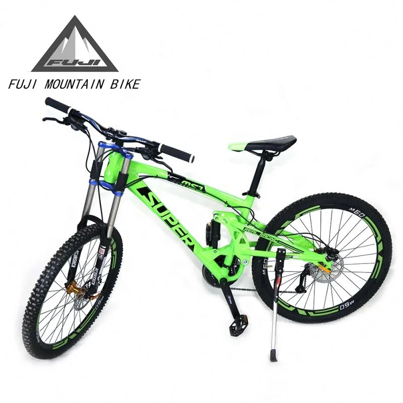 green full suspension mountain bikes