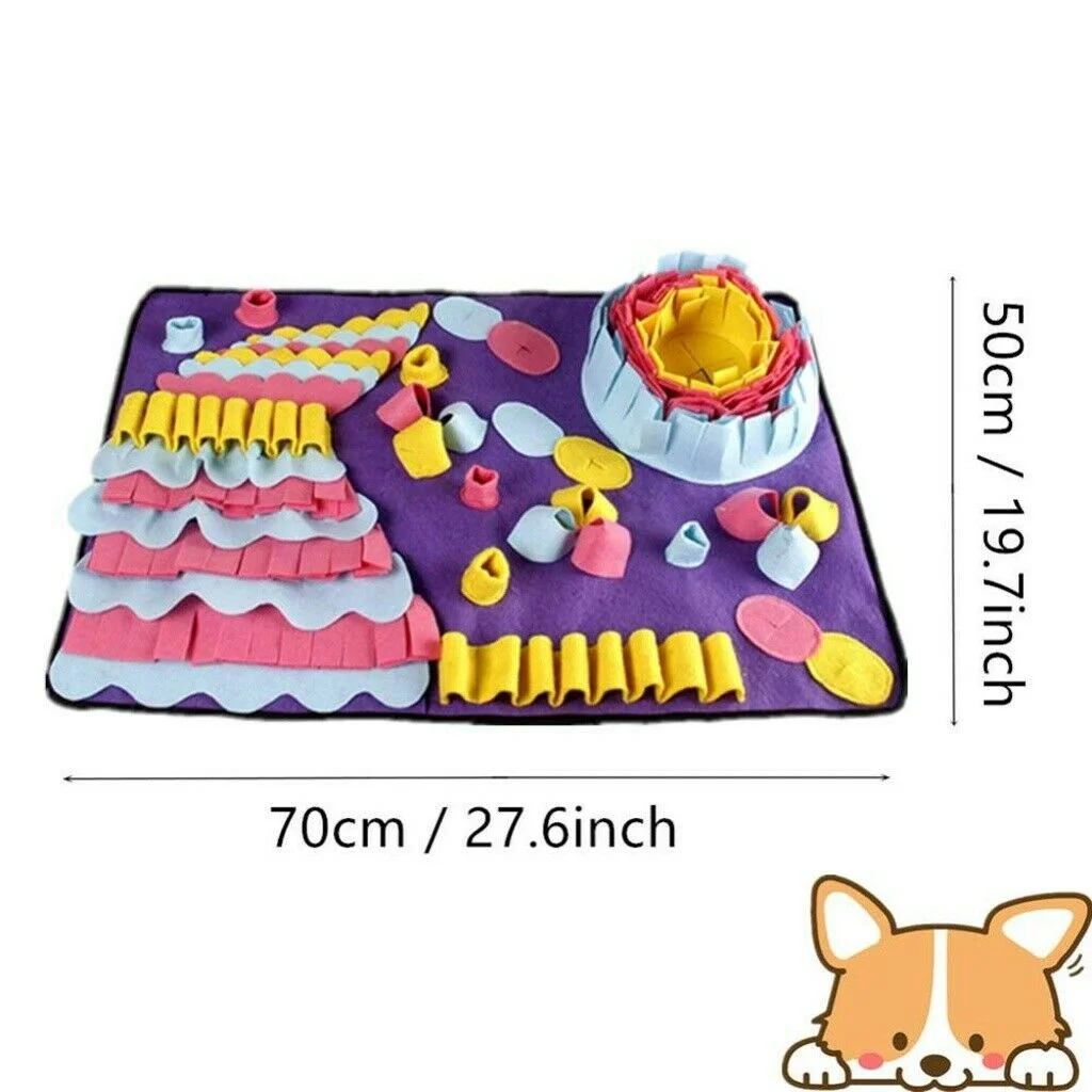 Durable Pet Toys Nose Pad Training Sense Of Smell Blanket Dog Toy Relieve Stress Pet Feeder Interactive Dog Toy, Colorful
Durable Pet Toys Nose Pad Training Sense Of Smell Blanket Dog Toy Relieve Stress Pet Feeder Interactive Dog Toy, Colorful