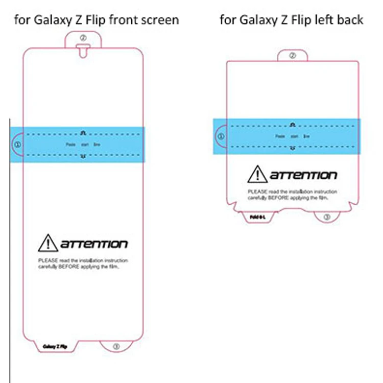 TPU Explosion-proof protective film for samsung galaxy z flip mobile phone screen protector, Clear
TPU Explosion-proof protective film for samsung galaxy z flip mobile phone screen protector, Clear