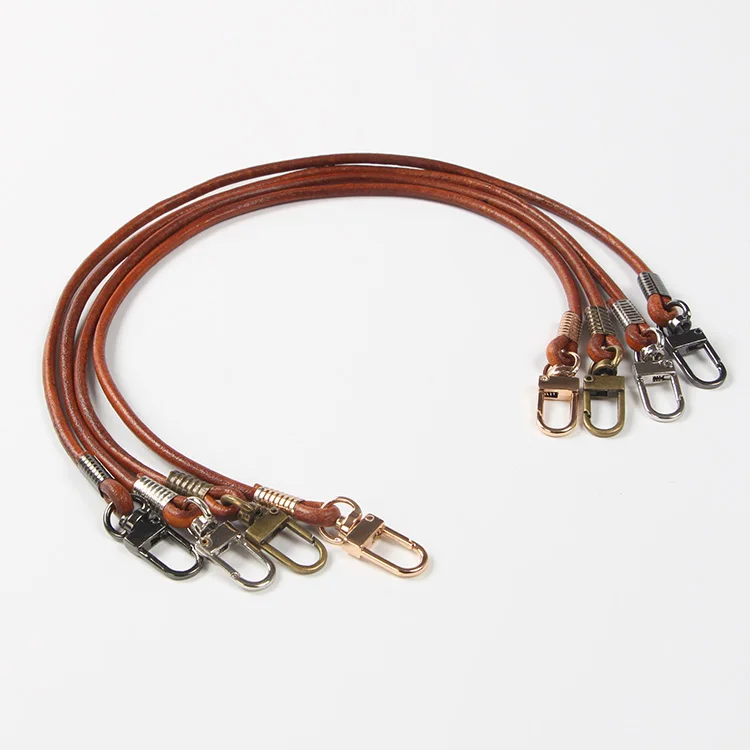 Round cowhide rope leather vegetable tanning real leather bag handle hand-in-hand DIY bag accessories, As picture
Round cowhide rope leather vegetable tanning real leather bag handle hand-in-hand DIY bag accessories, As picture