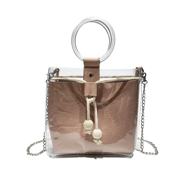 MeeTee B-B048 Summer New Fashion Plastic Transparent Small Square Bag Beach Woman Bag Tide Shoulder Messenger Chain Bag
MeeTee B-B048 Summer New Fashion Plastic Transparent Small Square Bag Beach Woman Bag Tide Shoulder Messenger Chain Bag