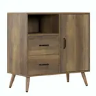 Wooden Furniture Wood Grain Texture Cabinet Luxury Wooden Chest Drawer Furniture