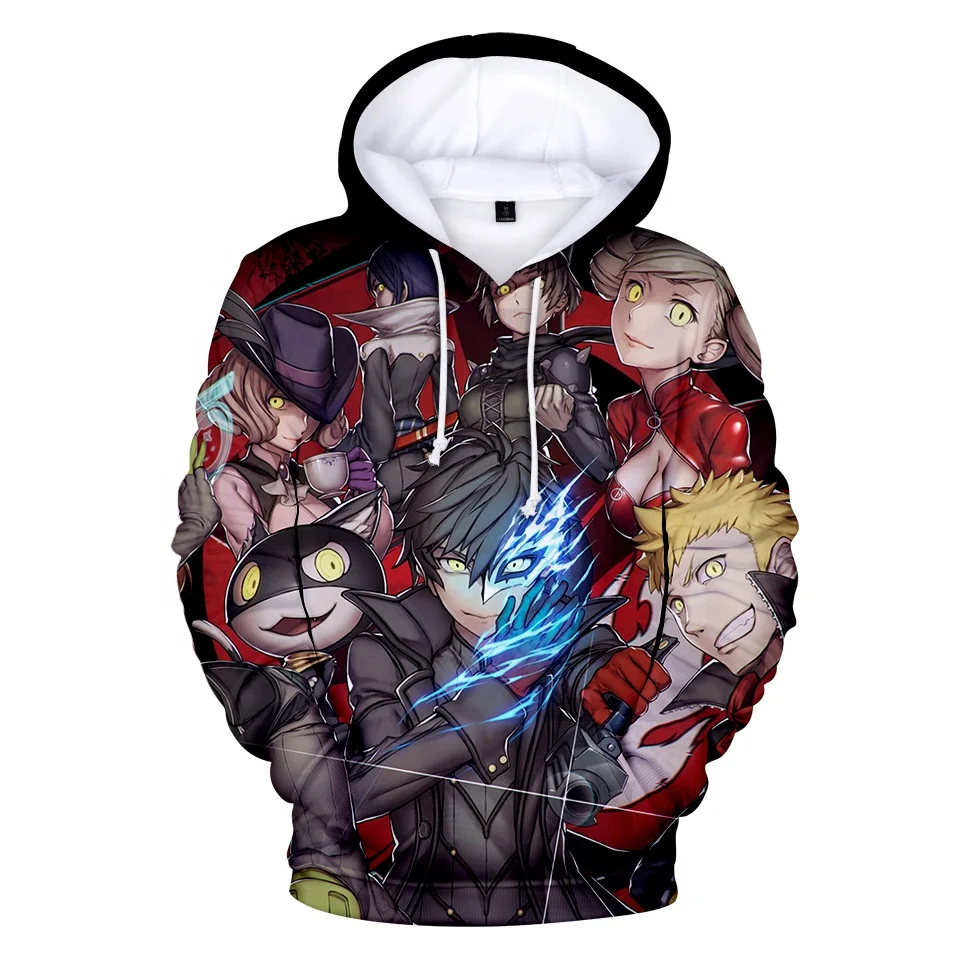 Top sale new design persona 5 hoodie stock no moq sweatshirt hoodie in persona 5 print wholesale sublimation print hoodie, Csutomized
Top sale new design persona 5 hoodie stock no moq sweatshirt hoodie in persona 5 print wholesale sublimation print hoodie, Csutomized