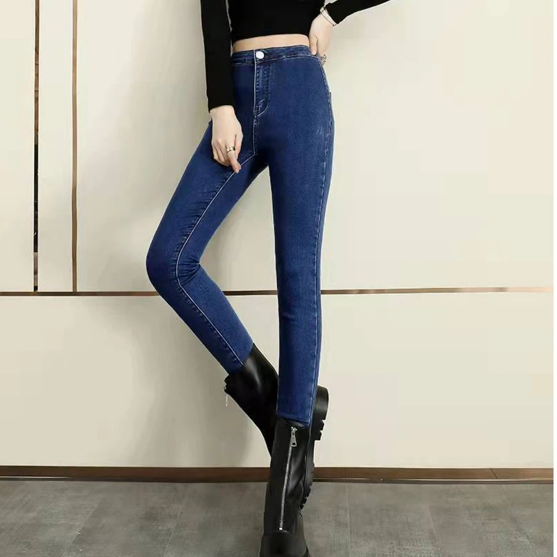 Wholesale ladies elastic waist casual skinny trousers slim fit denim pants women's ripped jeans
Wholesale ladies elastic waist casual skinny trousers slim fit denim pants women's ripped jeans