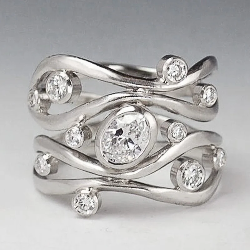 Novel Design Hollow-out Band Style Office Lady Finger Ring Personality Interlaced Women Ring Fashion Jewelry Gift Wholesale
Novel Design Hollow-out Band Style Office Lady Finger Ring Personality Interlaced Women Ring Fashion Jewelry Gift Wholesale