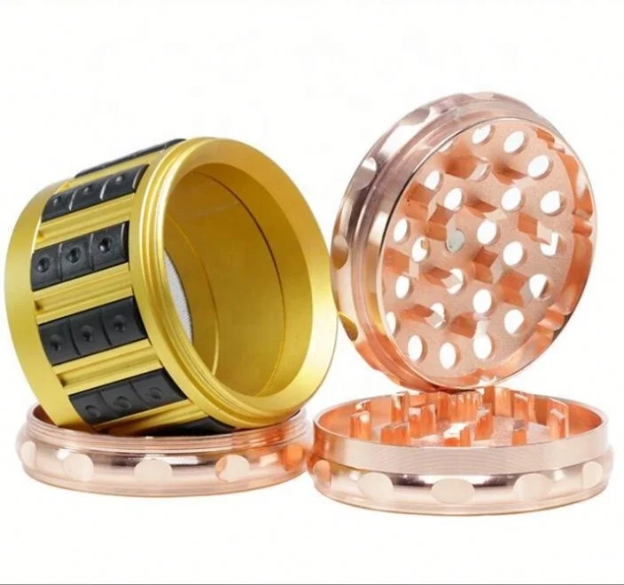 Metal Texture Concave-convex Cover Herb Grinder Diameter 63MM Zinc Alloy Four-layer Cigarette Grinder, Picture
Metal Texture Concave-convex Cover Herb Grinder Diameter 63MM Zinc Alloy Four-layer Cigarette Grinder, Picture