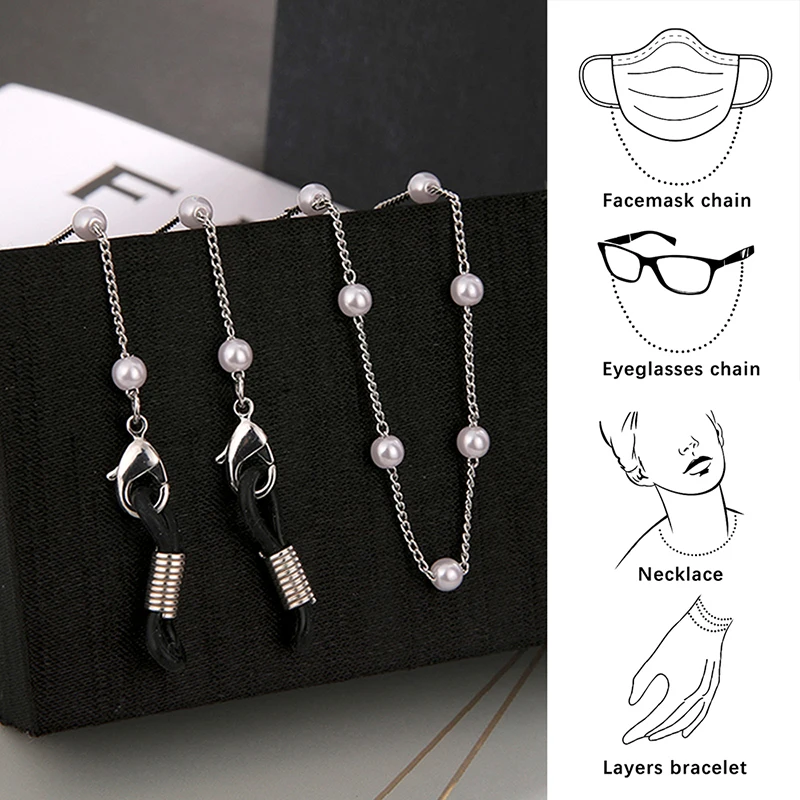 Pearl Beaded Glasses Chain Hanging Neck Holder Women Sunglasses Strap Face Masking Rope Lanyards Reading Eyeglasses Holder, Gold, rose gold
Pearl Beaded Glasses Chain Hanging Neck Holder Women Sunglasses Strap Face Masking Rope Lanyards Reading Eyeglasses Holder, Gold, rose gold