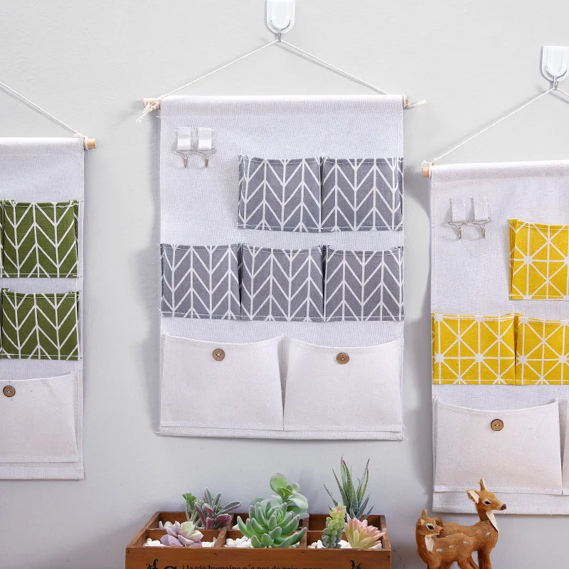Linen cotton tools store door decoration hanging bags,Waterproof canvas wall household hanging storage organizer, Customized color
Linen cotton tools store door decoration hanging bags,Waterproof canvas wall household hanging storage organizer, Customized color