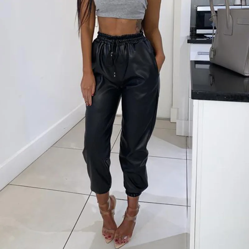 Faux Leather Pencil Pants with Pants Women Spring Autumn Skinny Long Trousers Slim Solid PU Female Pant Black Red
Faux Leather Pencil Pants with Pants Women Spring Autumn Skinny Long Trousers Slim Solid PU Female Pant Black Red
