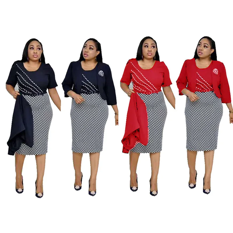 Summer Office Print Checked Two Piece Dress Set African Dresses Women Clothing
Summer Office Print Checked Two Piece Dress Set African Dresses Women Clothing