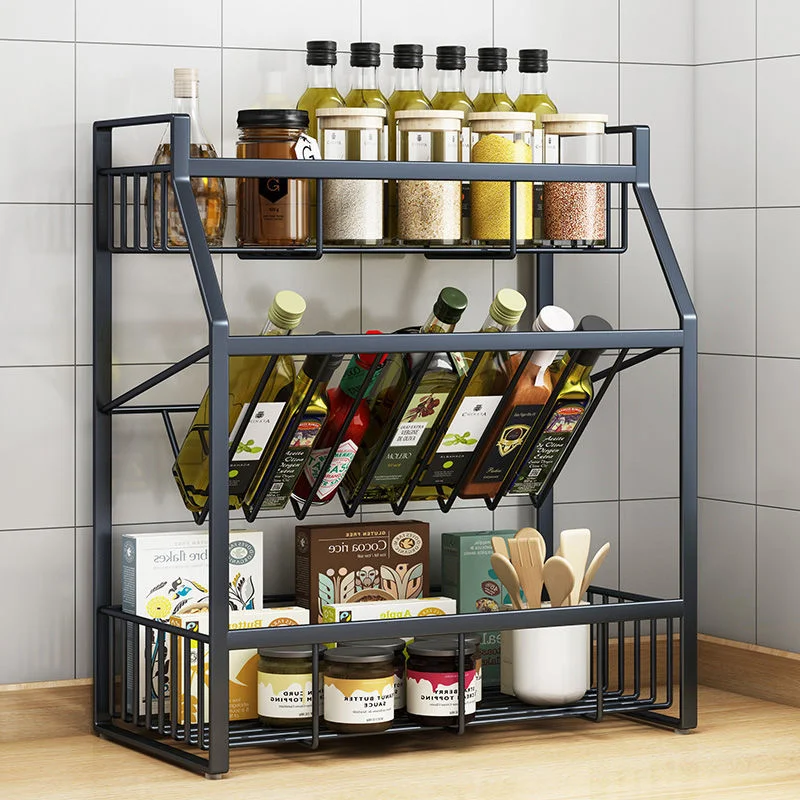 Wall mounted three 3 tier Shelf Metal Jar Organizer bottle Holder Black white Stand Spice Storage rack Kitchen
Wall mounted three 3 tier Shelf Metal Jar Organizer bottle Holder Black white Stand Spice Storage rack Kitchen
