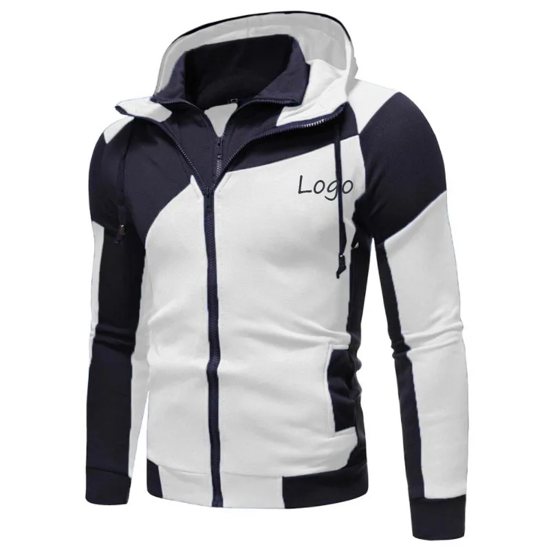 2021 Fashion New Mens Personality Color Matching Double Layer Zipper Hooded Cardigan Slim Sweater
2021 Fashion New Mens Personality Color Matching Double Layer Zipper Hooded Cardigan Slim Sweater