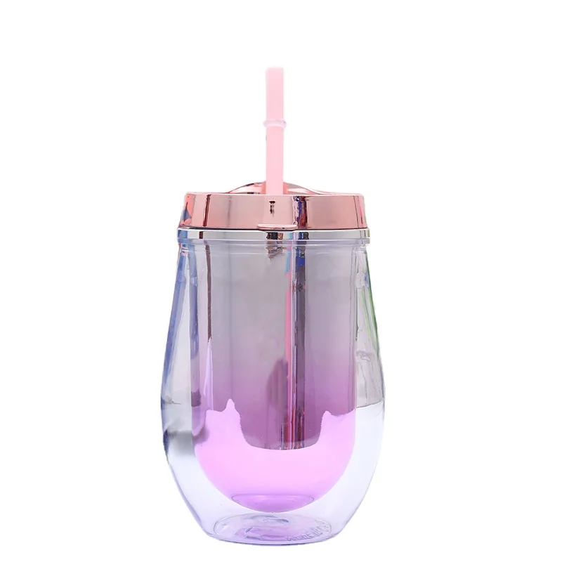 personalized 300 ml plastic tumbler 10 oz double wall Insulated electroplate acrylic tumbler with straw Wine Tumbler, Customized color
personalized 300 ml plastic tumbler 10 oz double wall Insulated electroplate acrylic tumbler with straw Wine Tumbler, Customized color