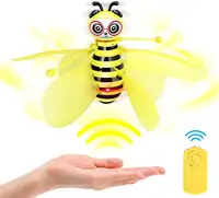 

Flying Ball Bee Toys,RC Infrared Induction Drone Helicopter with Shinning LED Light Hand-Controlled Flying Kids Toy