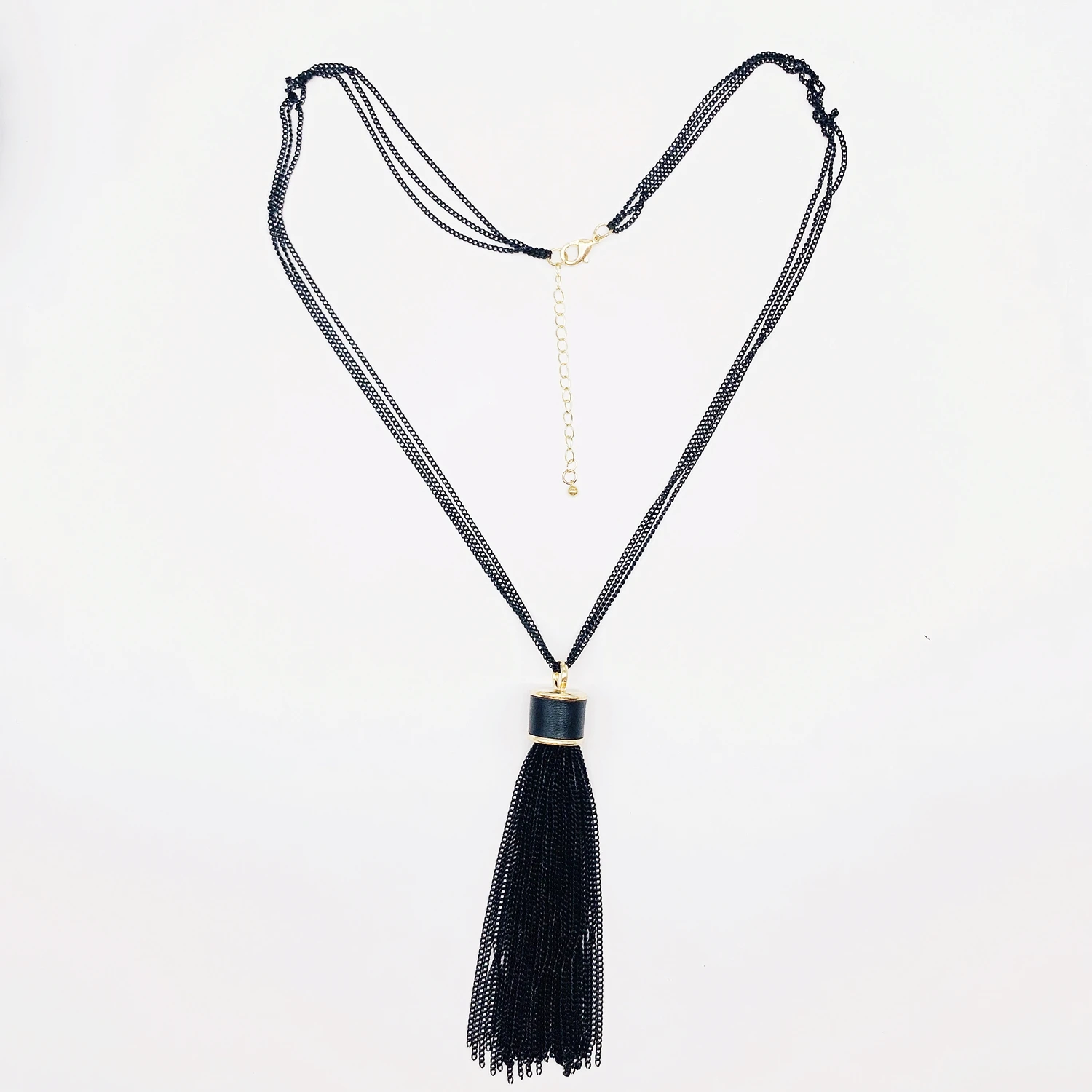 2020 Hot Sale All Metal Chain PU Glued Long Tassel Necklace For Women And Girls, Gold,black
2020 Hot Sale All Metal Chain PU Glued Long Tassel Necklace For Women And Girls, Gold,black
