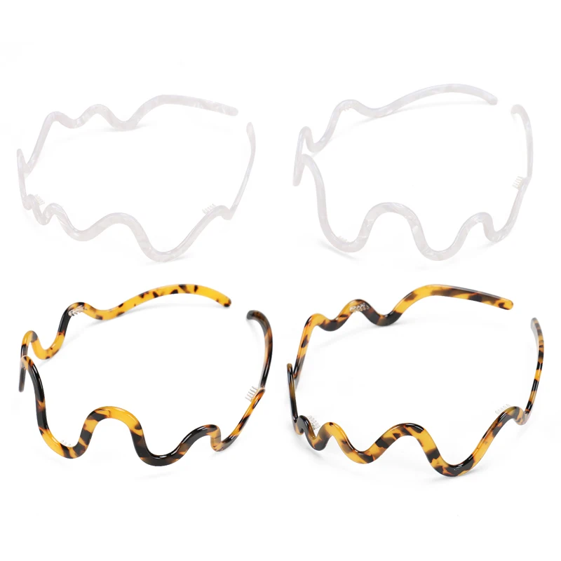 Simple Wave Shape Women Headband Antique Thin Cellulose Acetate Headband Makeup Non-slip Headband
Simple Wave Shape Women Headband Antique Thin Cellulose Acetate Headband Makeup Non-slip Headband