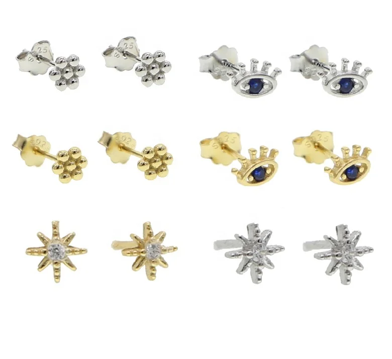 925 sterling silver minimalist mini flower beaded northstar starburst evil eye stud earring
925 sterling silver minimalist mini flower beaded northstar starburst evil eye stud earring