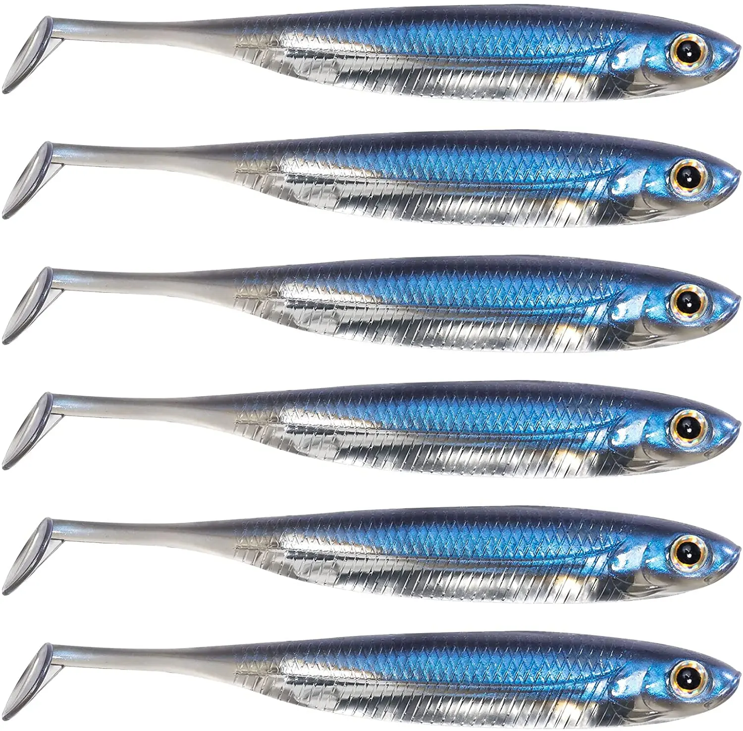 Aluminum Foil T Paddle Tail Trolling Flasher Baits for Bass Fishing Soft Plastic Fishing Lures, Various colors
Aluminum Foil T Paddle Tail Trolling Flasher Baits for Bass Fishing Soft Plastic Fishing Lures, Various colors