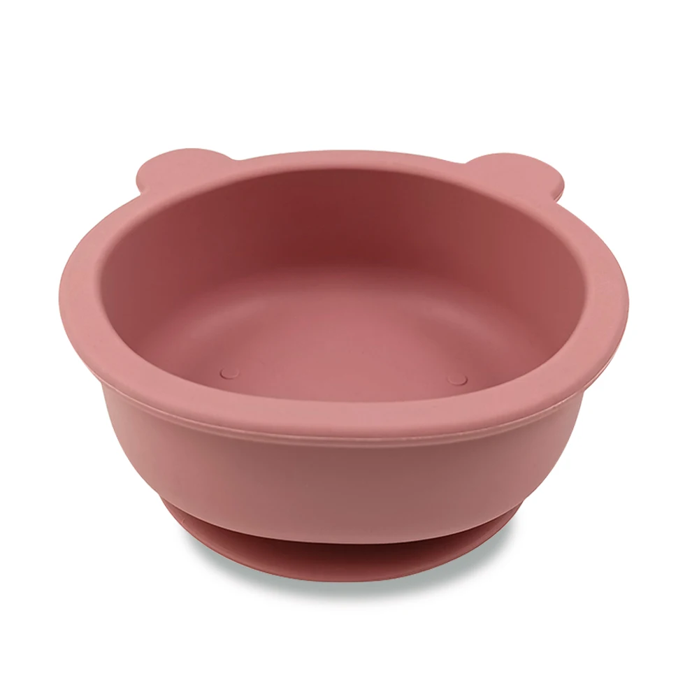 Low MOQ Customized Logo Strong Suction Base One-Piece Bear Shape Silicone Baby Dinner Feeding Bowl, Customized color
Low MOQ Customized Logo Strong Suction Base One-Piece Bear Shape Silicone Baby Dinner Feeding Bowl, Customized color