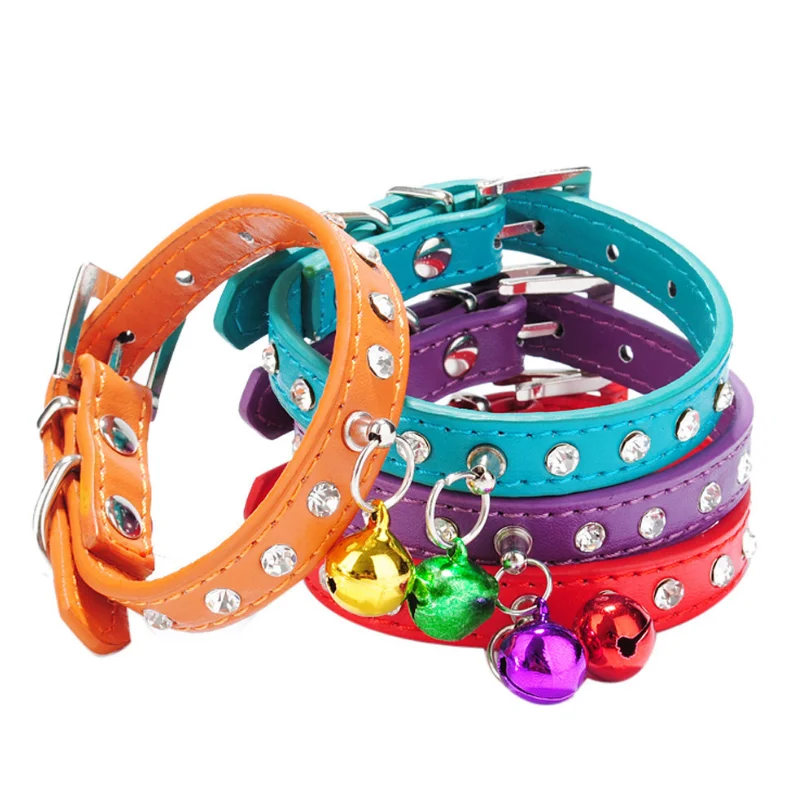 Personalized Pet Products Rhinestone Pet Collar Pu Cat And Dog Collar Leash With Bell, As picture
Personalized Pet Products Rhinestone Pet Collar Pu Cat And Dog Collar Leash With Bell, As picture