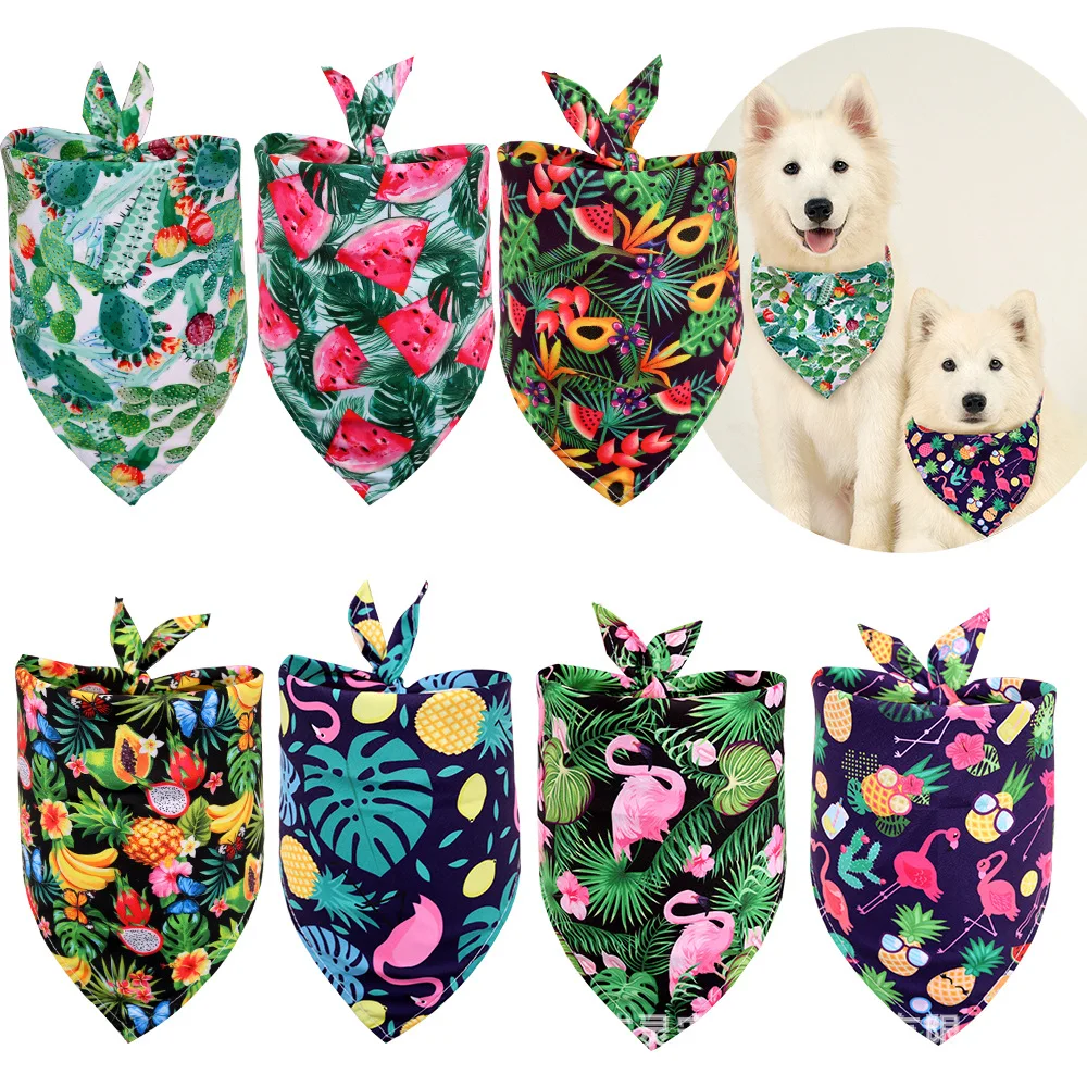 Summer Dog Bandana Fruit Tropical Style Pet Cat polyester dog bandana Small Dogs Puppy Bandana, 7 colors are available
Summer Dog Bandana Fruit Tropical Style Pet Cat polyester dog bandana Small Dogs Puppy Bandana, 7 colors are available