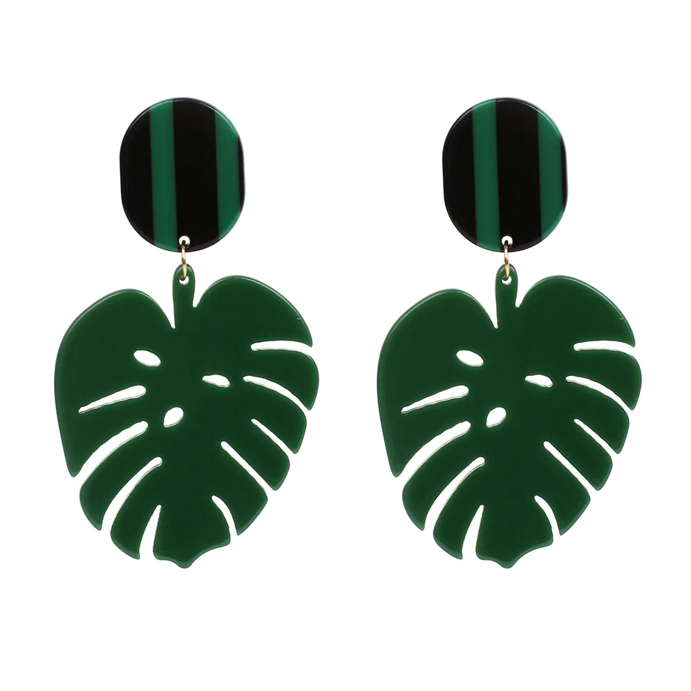 RFJEWEL Fashion INS Green leaf for female acrylic sheet European and American fresh girls retro temperament earrings
RFJEWEL Fashion INS Green leaf for female acrylic sheet European and American fresh girls retro temperament earrings