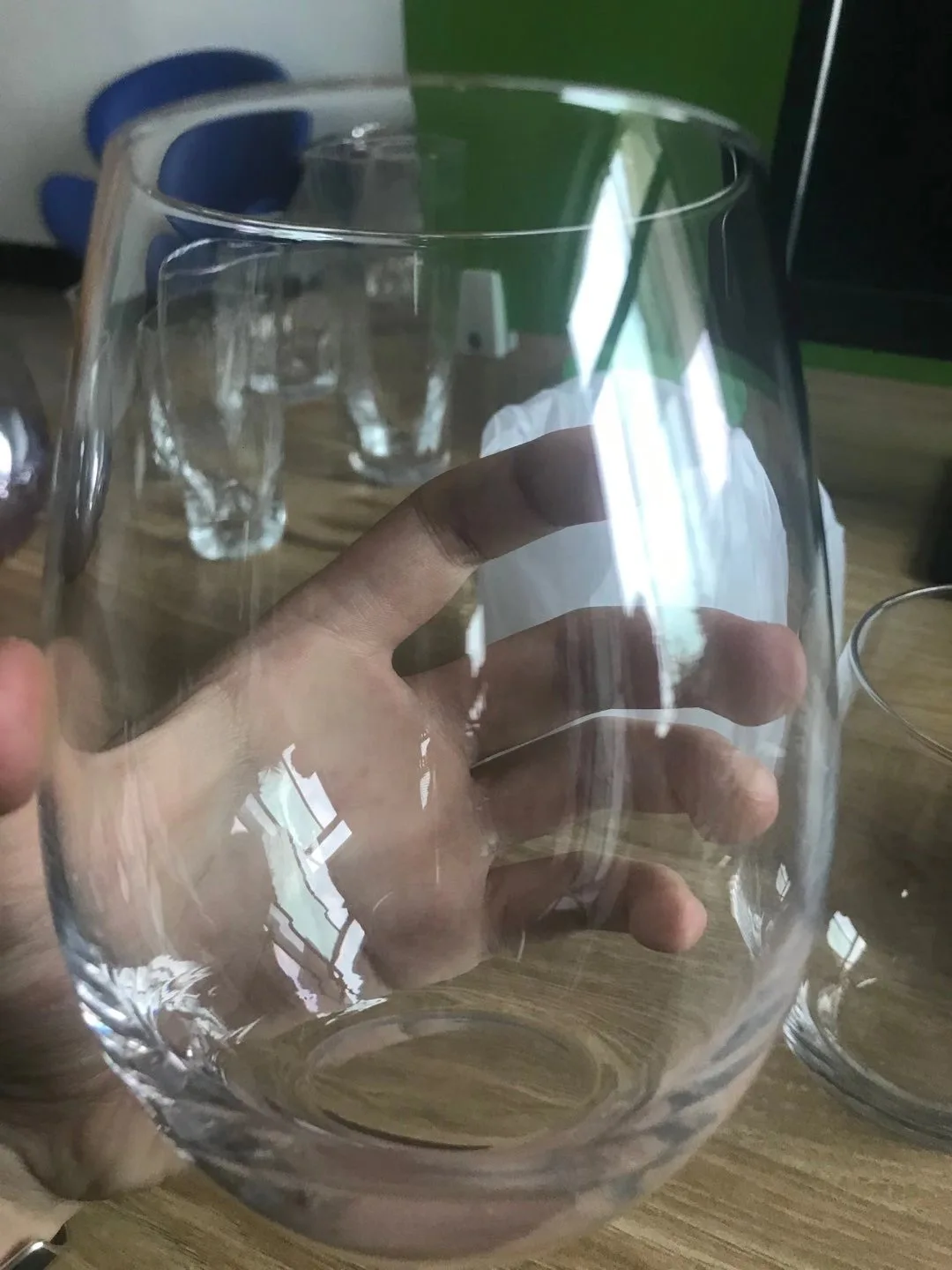 Hot Sale Valentine's Day Gift Starry Sky Cup Stemless Wine Glass Rainbow Glass Cups