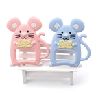 2020 New Design Sensory Baby Teething Toys Soft FDA Mouse Baby Teether