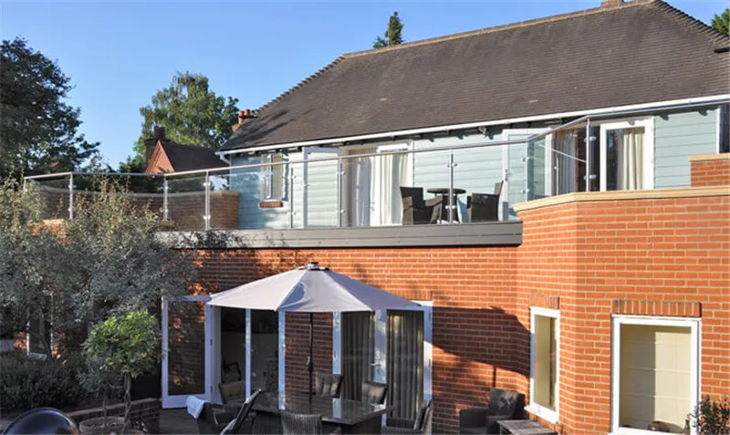 High Quality SS316 Pillar Railing Glass Railing For Patio