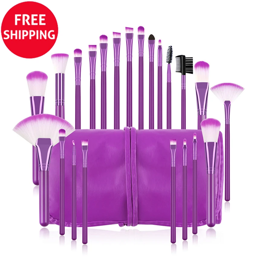 FREE SHIPPING pink black purple red gold wholesale 22pcs makeup brush set for sale, Colorful
FREE SHIPPING pink black purple red gold wholesale 22pcs makeup brush set for sale, Colorful