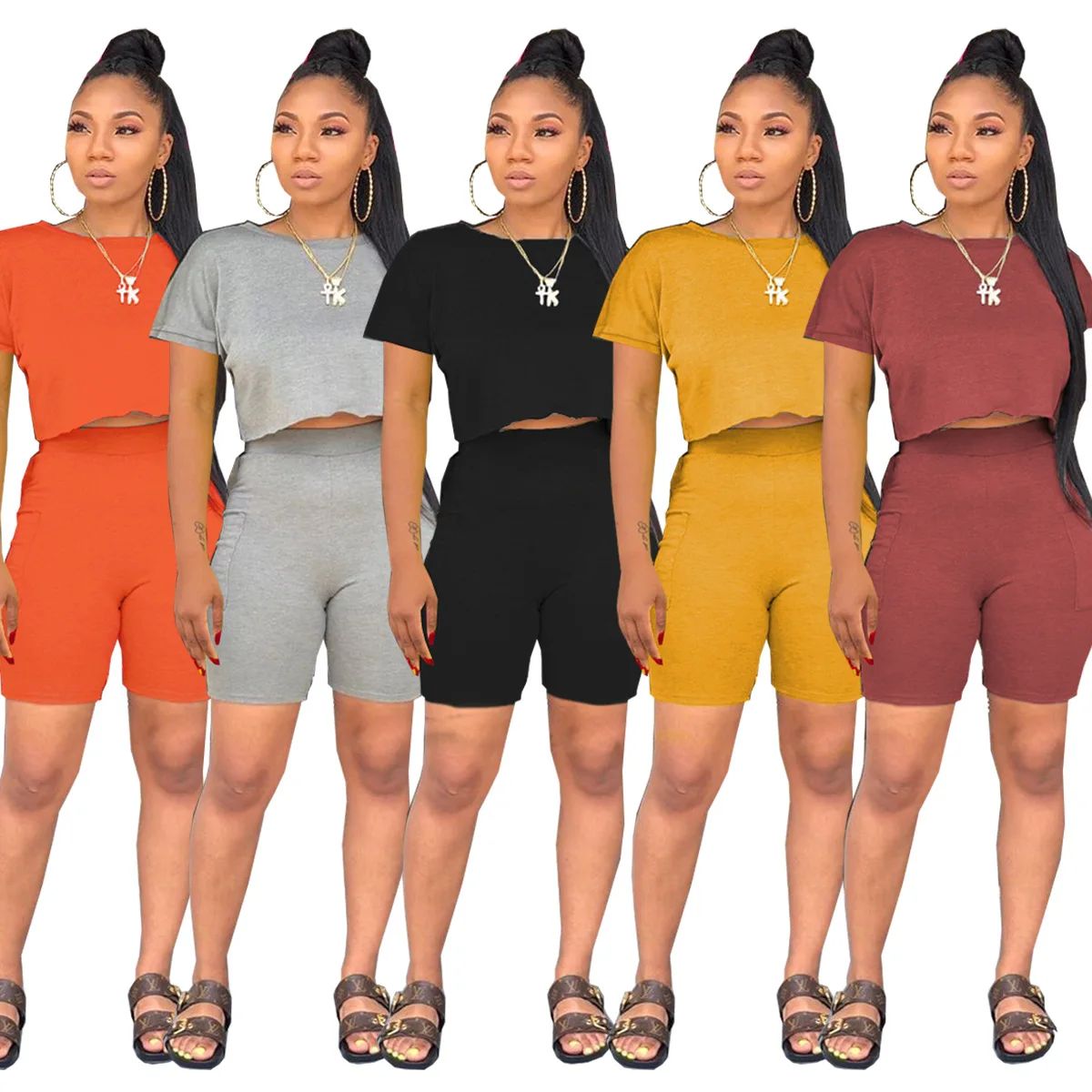 Solid Strapless Summer Outfits 2021 Tube Top And Shorts Set Fashion Short Pants Sets For Women
Solid Strapless Summer Outfits 2021 Tube Top And Shorts Set Fashion Short Pants Sets For Women