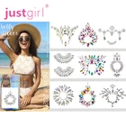 Tattoo Sticker Tattoos Tattoo Rave Festival Belly Gem Temporary Tattoo Sticker Crystal