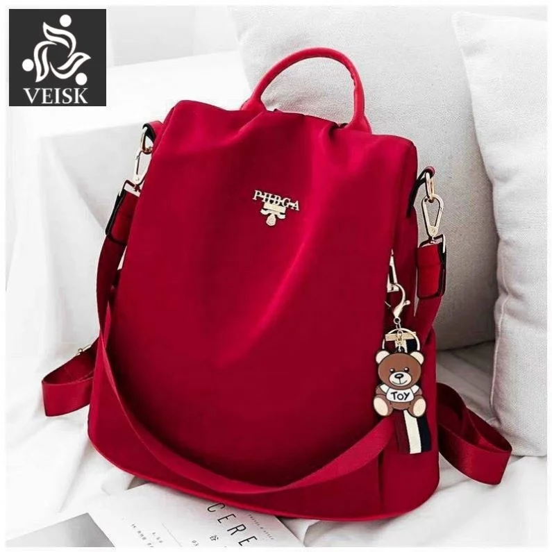 New Arrival Oxford Backpack For Women 2019 Hot Style Korean Joker Fashion Travel Backpack Casual School Bag, Black/red color
New Arrival Oxford Backpack For Women 2019 Hot Style Korean Joker Fashion Travel Backpack Casual School Bag, Black/red color