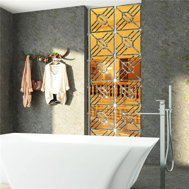 4Pcs Luxury Mirror Decorative Wall Stickers Oil-proof Background Wall Decorative Stickers Home Decor, As picture
4Pcs Luxury Mirror Decorative Wall Stickers Oil-proof Background Wall Decorative Stickers Home Decor, As picture
