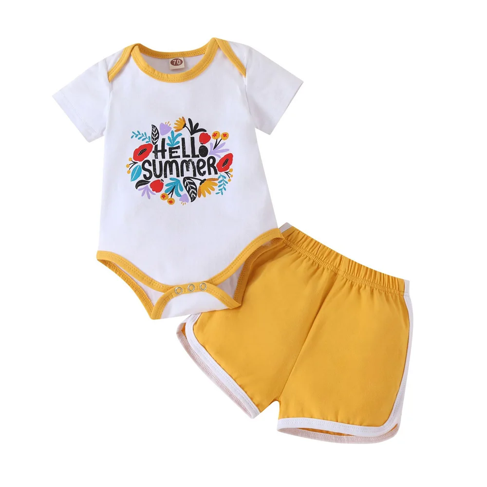 Wholesale Summer latest 100 Cotton baby Clothes Set Unisex Infant Boys Girls rompers shorts 2 pieces sets, As pictures
Wholesale Summer latest 100 Cotton baby Clothes Set Unisex Infant Boys Girls rompers shorts 2 pieces sets, As pictures