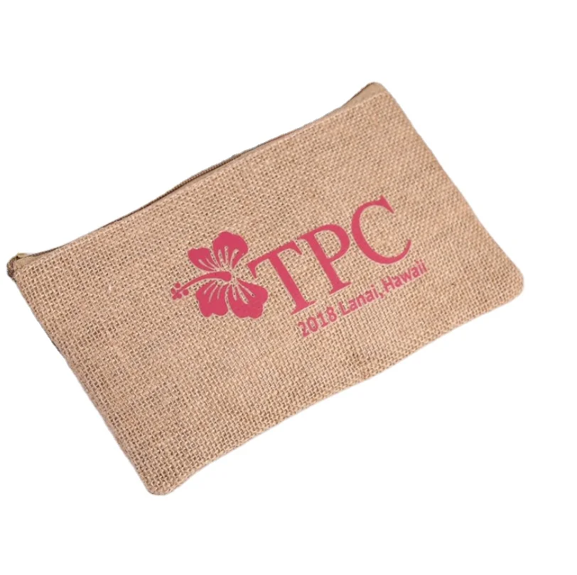 Custom Private Label Logo Jute Linen Pouch With Zipper
Custom Private Label Logo Jute Linen Pouch With Zipper
