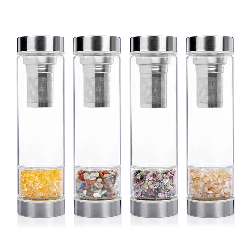2020 custom logo crystal glass water bottle gemstone smart customized stainless steel lid water bottles with tea infuser
2020 custom logo crystal glass water bottle gemstone smart customized stainless steel lid water bottles with tea infuser