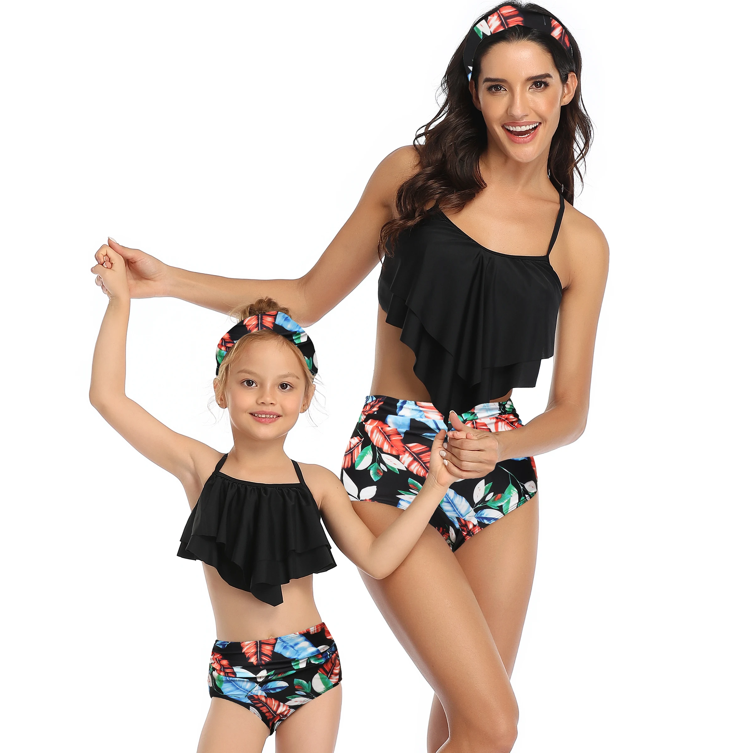 Wholesale Ladies child cute swimwear beachwear for women and kids family swimsuit, As showed
Wholesale Ladies child cute swimwear beachwear for women and kids family swimsuit, As showed