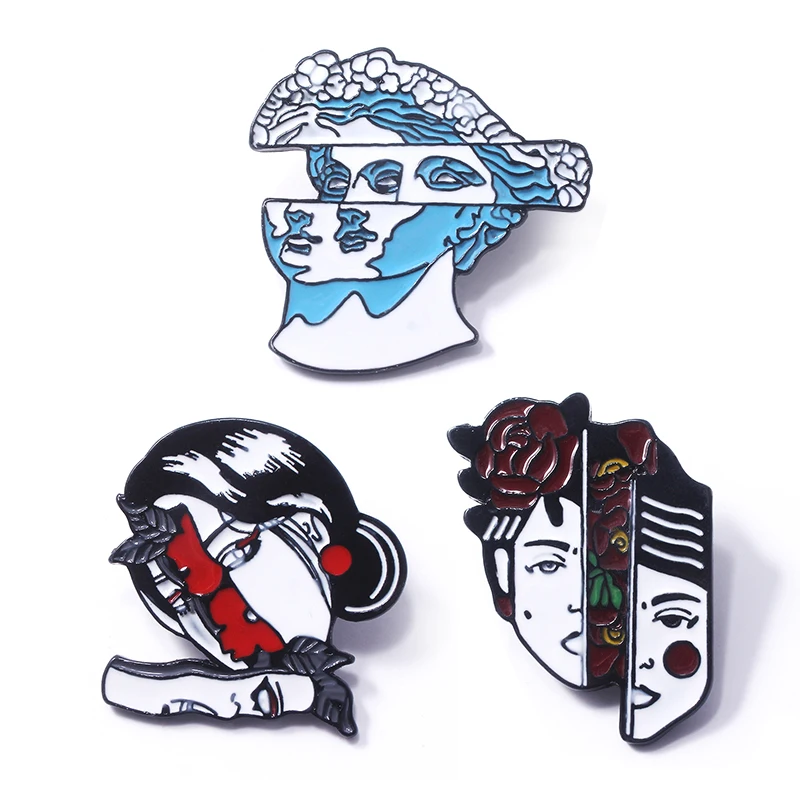 Creative New Unique Abstract Painting Cartoon Face Art Hand Painted Brooch
Creative New Unique Abstract Painting Cartoon Face Art Hand Painted Brooch