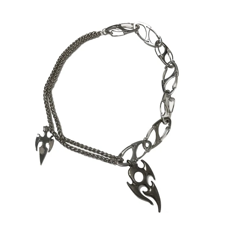 Fashion Rock Metal Fire necklace Charm irregular sliver necklace for Men boy girl, Silver color
Fashion Rock Metal Fire necklace Charm irregular sliver necklace for Men boy girl, Silver color