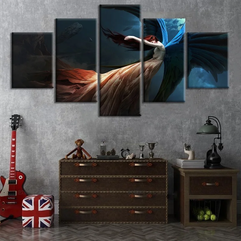 Fantasy Girl Oil Painting Angel with Wings Poster Wall Paintings Canvas Vintage Room Decor Aesthetic, Multiple colours
Fantasy Girl Oil Painting Angel with Wings Poster Wall Paintings Canvas Vintage Room Decor Aesthetic, Multiple colours
