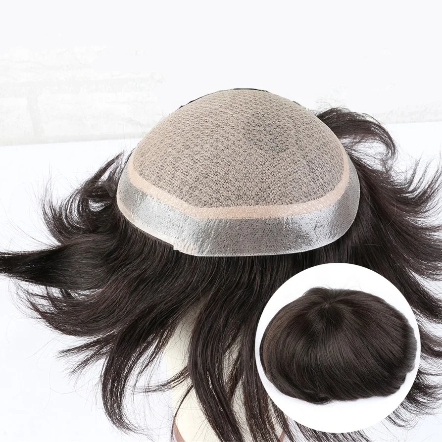 Ready to Ship PU Around Silk Base Can be dyed Men In Stock Customizable Human Hair Toupee
Ready to Ship PU Around Silk Base Can be dyed Men In Stock Customizable Human Hair Toupee