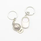 no minimum 3D Helmet Keyring Motorcycle Keychain Key Custom Laser Logo cool Metal Helmet Key Ring promotional