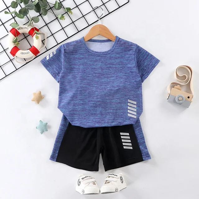 Children Short-sleeved Suit Running Sportswear Casual Quick-drying Clothes Baby Boys Girls Summer Thin T-shirt Shorts Outfits, As picture
Children Short-sleeved Suit Running Sportswear Casual Quick-drying Clothes Baby Boys Girls Summer Thin T-shirt Shorts Outfits, As picture